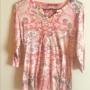 Casual freedom 3/4 sleeve Tshirt